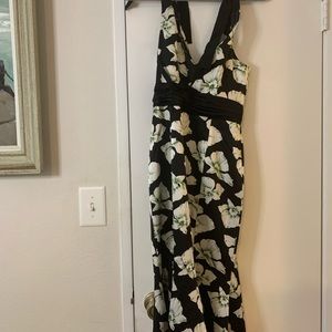Cinq a Sept Sexy black and white magnolia sleeveless dress